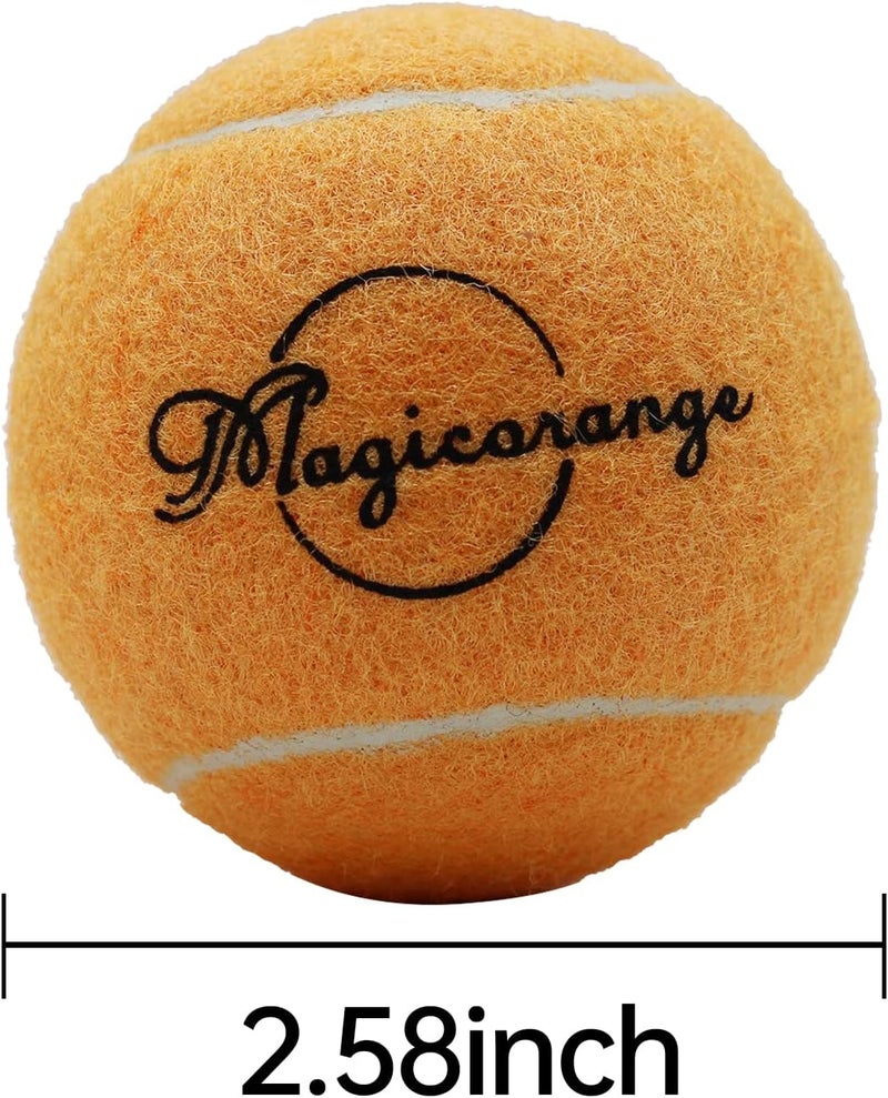 Magicorange Tennis Balls, 12 Pack Advanced Training Tennis Balls Practice Balls, Come with Mesh Bag for Easy Transport, Good for Beginner Training Ball - Image 3